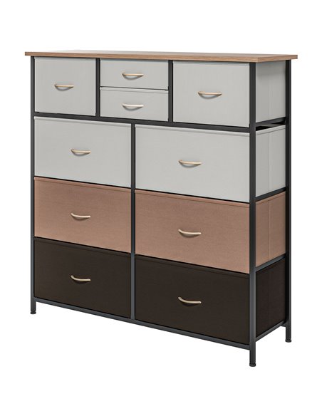 HOMCOM Chest of Drawers, 10 Drawer Dresser, Multicolour 831-725V00MX - pic 34356 | FastDaddyshop