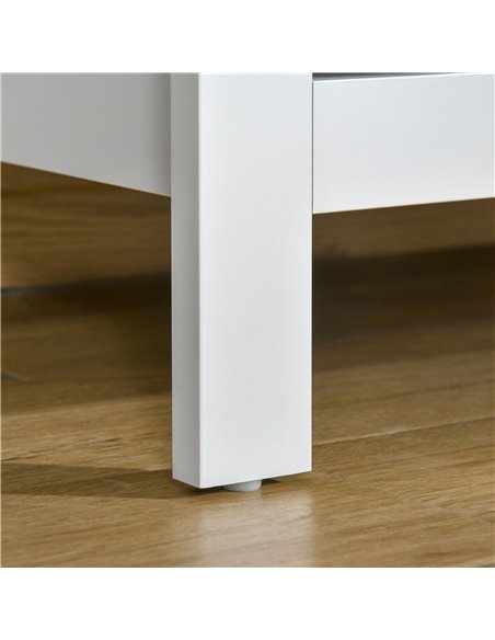 HOMCOM Modern Chest of Drawers, 5 Drawer Storage Cabinet with Metal Handles and Runners for Bedroom, White 831-256V00WT - pic 34400 | FastDaddyshop