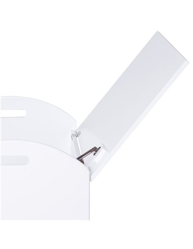 HOMCOM MDF Children's Toy Storage Chest w/ Safety Hinge White 311-003