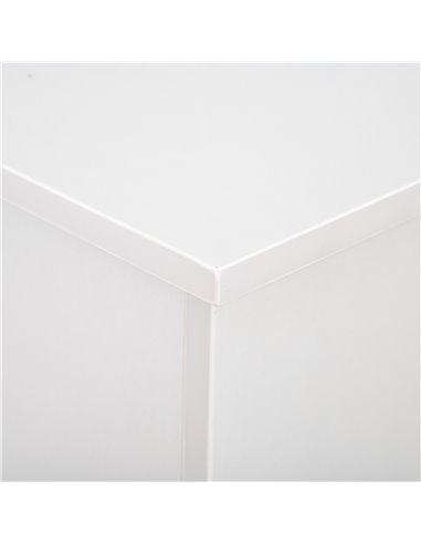 HOMCOM Wooden Storage Box Clothes Toy Chest Bench Seat Ottoman Bedding Blanket Trunk Container with Lid - White 833-321WT