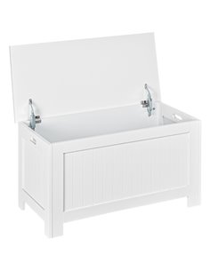 HOMCOM Large Storage Box Toy Chest Cabinet Container Unit Organizer with Lid & Safety Hinges 833-625