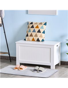 HOMCOM Large Storage Box Toy Chest Cabinet Container Unit Organizer with Lid & Safety Hinges 833-625 2