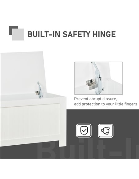 HOMCOM Large Storage Box Toy Chest Cabinet Container Unit Organizer with Lid & Safety Hinges 833-625 - pic 34656 | FastDaddyshop