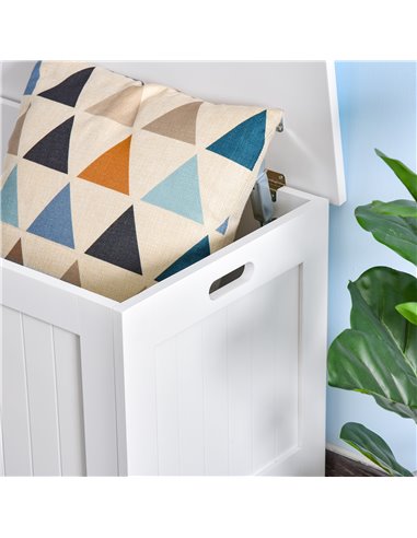 HOMCOM Large Storage Box Toy Chest Cabinet Container Unit Organizer with Lid & Safety Hinges 833-625