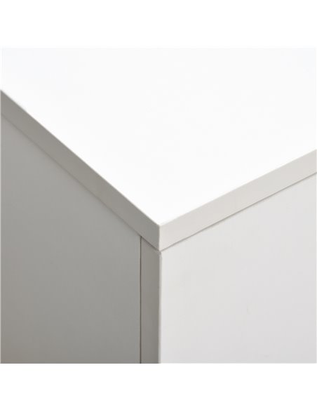 HOMCOM Modern Minimalism Coffee Table with Storage, Sofa Side Table with Shelf & Drawer for Living Room Reception Room, White 83 - pic 34776 | FastDaddyshop