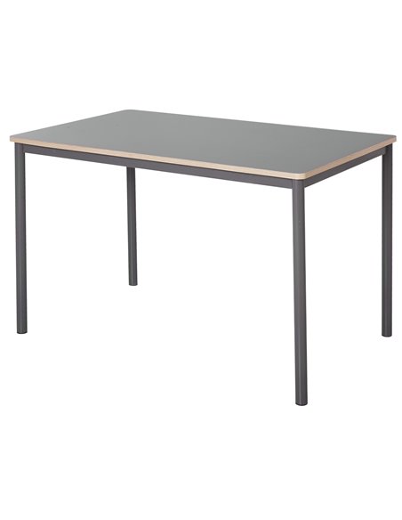 HOMCOM 120cm Minimalistic Dining Table w/ Steel Frame Foot Pads Simple Rectangle Style Home Dining Working Display Grey 835-162 - pic 34941 | FastDaddyshop