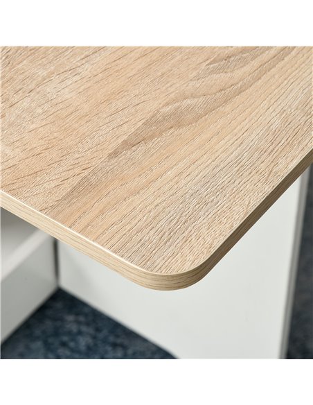 HOMCOM Foldable Dining Table Drop-Leaf Folding Desk Side Console with Storage Shelf for Kitchen,Dining Room 835-339 - pic 34967 | FastDaddyshop