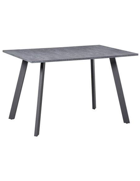 HOMCOM Dining Table with Metal Legs and Spacious Tabletop for Kitchen, Dining Room, Living Room, Dark Grey 835-418V01 - pic 34995 | FastDaddyshop