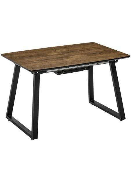 HOMCOM Extendable Dining Table Rectangular Wood Effect Tabletop, 835-525 - pic 35022 | FastDaddyshop
