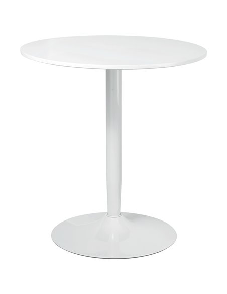 HOMCOM Round Dining Table, Modern Dining Room Table, White 835-951V80WT - pic 35085 | FastDaddyshop