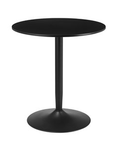 HOMCOM Round Dining Table, Modern Dining Room Table, Black 835-951V80BK