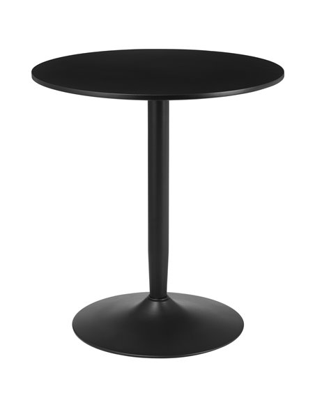 HOMCOM Round Dining Table, Modern Dining Room Table, Black 835-951V80BK - pic 35094 | FastDaddyshop