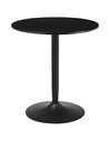 HOMCOM Round Dining Table, Modern Dining Room Table, Black 835-951V80BK