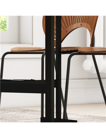HOMCOM Drop Leaf Table, Folding Dining Table with Metal Frame, Rolling Kitchen Dining Table for Small Spaces, 120cm, Grey 83A-04 - pic 35119 | FastDaddyshop