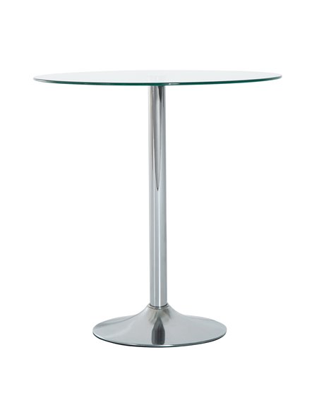 HOMCOM Modern Round Dining Table with Tempered Glass Top, 835-040V01SR - pic 35130 | FastDaddyshop