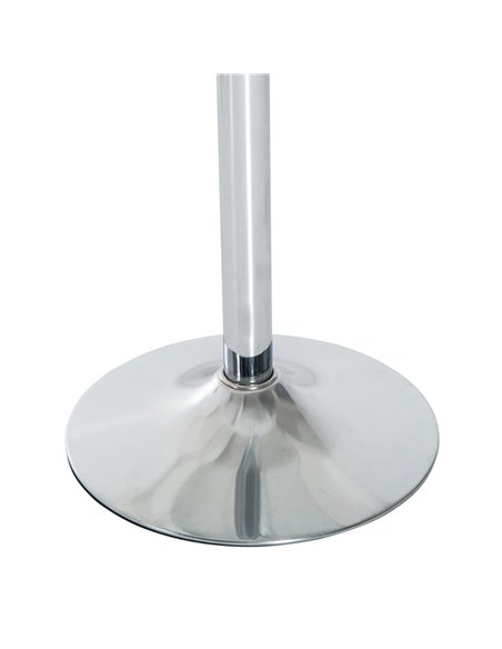 HOMCOM Round Dining Table, Modern Dining Room Table with Tempered Glass Top, Steel Base, Space Saving Small Bar Table 835-040V01 - pic 35136 | FastDaddyshop