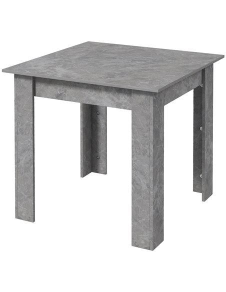 HOMCOM Square Dining Table, Modern Dining Room Table, Cement Grey 83A-076V00GY - pic 35157 | FastDaddyshop