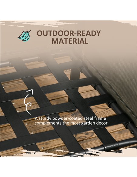 Outsunny 4 Piece Metal Garden Furniture Set with Tempered Glass Coffee Table, Patio Set Loveseat, Single Armchairs with Padded C - pic 35226 | FastDaddyshop