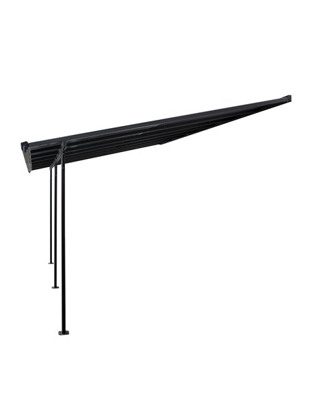 Outsunny Outdoor Patio Wall-mounted 4.35 x 3(m) Gazebo Pergola, Aluminum Post, PC Roof 84C-182 - pic 35794 | FastDaddyshop