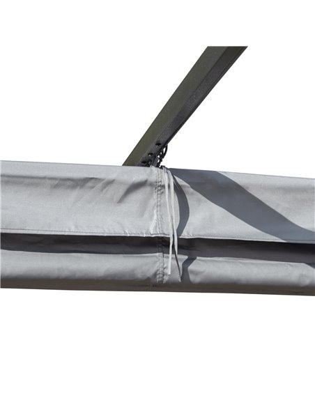 Outsunny 3x3 (m) Metal Pergola Gazebo Awning Retractable Canopy Outdoor Garden Sun Shade Shelter Marquee Party BBQ Grey 84C-093G - pic 35811 | FastDaddyshop