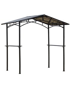 Outsunny 8ft x 5ft Outdoor BBQ Protective Gazebo Tent, Black 84C-220