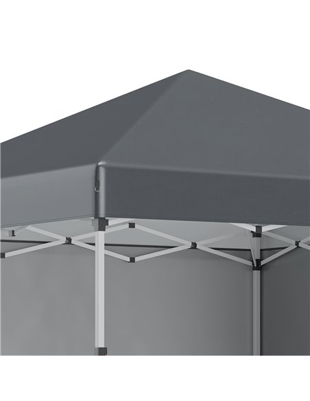 Outsunny 3 x 3 (M) Pop Up Gazebo with 2 Sidewalls, Leg Weight Bags and Carry Bag, Height Adjustable Party Tent Event Shelter for - pic 36029 | FastDaddyshop