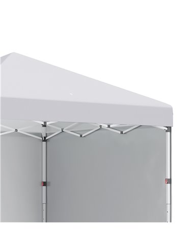 Outsunny 3 x 3 (M) Pop Up Gazebo with 2 Sidewalls, Leg Weight Bags and Carry Bag, Height Adjustable Party Tent Event Shelter for