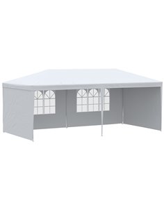 Outsunny 6 x 3 m Party Tent Gazebo Marquee, White 840-062V01WT