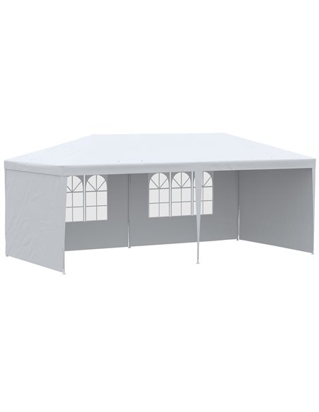 Outsunny 6 x 3 m Party Tent Gazebo Marquee, White 840-062V01WT - pic 36048 | FastDaddyshop
