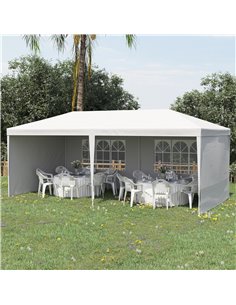 Outsunny 6 x 3 m Party Tent Gazebo Marquee, White 840-062V01WT 2