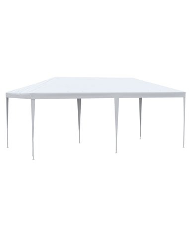 Outsunny 6 x 3 m Party Tent Gazebo Marquee Outdoor Patio Canopy Shelter with Windows and Side Panels White 840-062V01WT