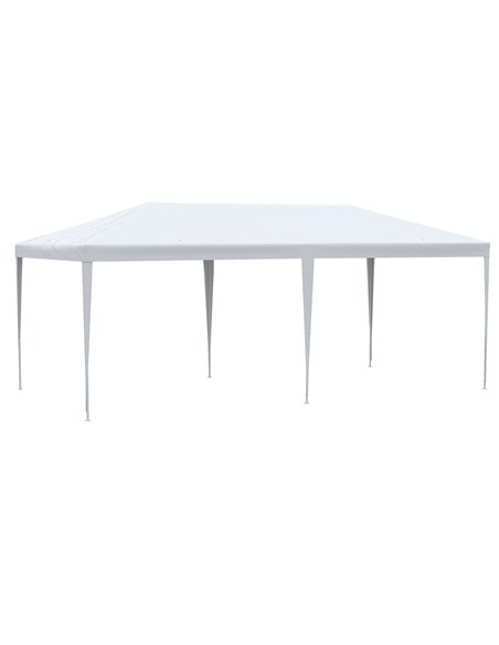 Outsunny 6 x 3 m Party Tent Gazebo Marquee Outdoor Patio Canopy Shelter with Windows and Side Panels White 840-062V01WT - pic 36056 | FastDaddyshop