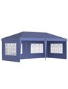 Outsunny 3 x 6m Pop Up Gazebo, Height Adjustable Marquee, Blue 84C-431V00BU