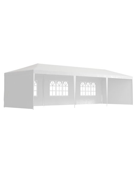 Outsunny 9 x 3m Garden Gazebo Marquee, Wedding Tent Canopy, White 840-063V01WT - pic 36075 | FastDaddyshop