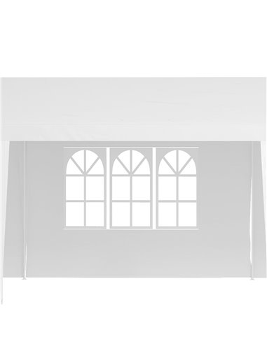 Outsunny 9 x 3m Garden Gazebo Marquee Party Wedding Tent Canopy - White 840-063V01WT