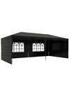 Outsunny 6 x 3 m Party Tent Gazebo Marquee, Black 840-062V01BK
