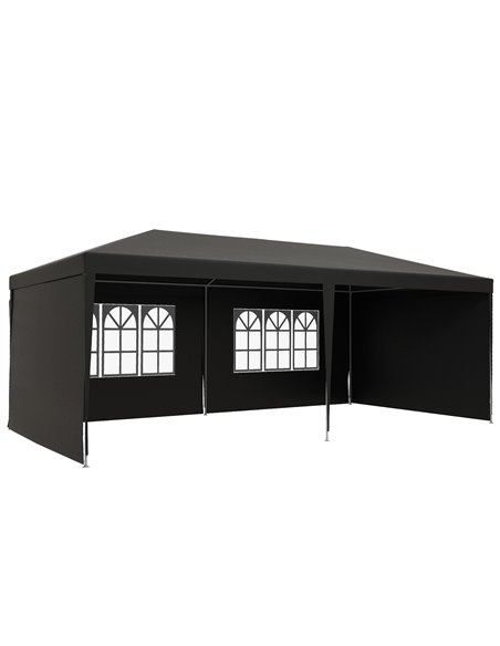 Outsunny 6 x 3 m Party Tent Gazebo Marquee, Dark Grey 840-062V01CG - pic 36093 | FastDaddyshop