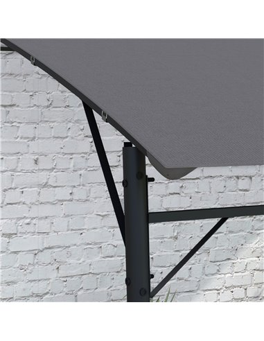 Outsunny 3 x 4m Outdoor Pergola Gazebo, Garden Sun Shade Shelter with Metal Frame, for Patio, Deck 84C-471V00CG