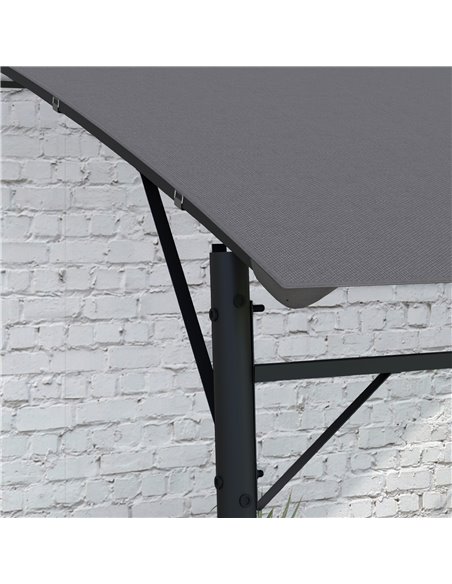 Outsunny 3 x 4m Outdoor Pergola Gazebo, Garden Sun Shade Shelter with Metal Frame, for Patio, Deck 84C-471V00CG - pic 36253 | FastDaddyshop