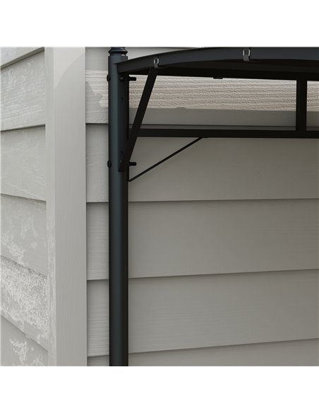 Outsunny 3 x 4m Outdoor Pergola Gazebo, Garden Sun Shade Shelter with Metal Frame, for Patio, Deck 84C-471V00CG - pic 36254 | FastDaddyshop
