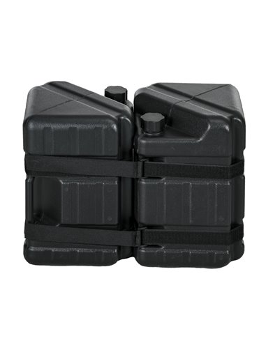 Outsunny HDPE Gazebo Weights Set of 4, Water or Sand Filled Weights for Gazebo Legs, with Built-in Handles and Secure Straps 84C