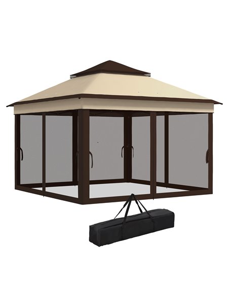 Outsunny 3 x 3(m) Pop Up Gazebo, Event Shelter, Beige 84C-463V00BG - pic 36354 | FastDaddyshop