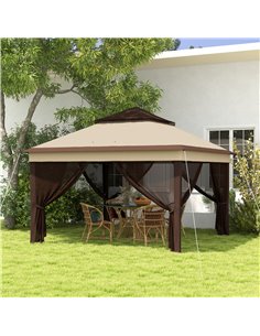 Outsunny 3 x 3(m) Pop Up Gazebo, Event Shelter, Beige 84C-463V00BG 2