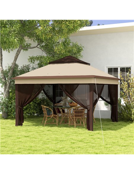 Outsunny 3 x 3(m) Pop Up Gazebo, Event Shelter, Beige 84C-463V00BG - pic 36355 | FastDaddyshop
