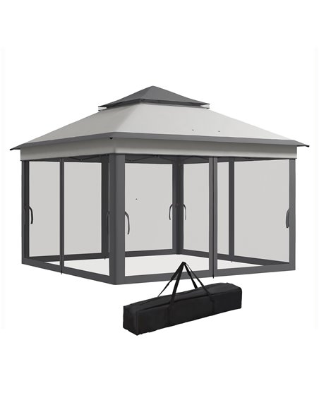 Outsunny 3 x 3(m) Pop Up Gazebo, Event Shelter, Grey 84C-463V00LG - pic 36372 | FastDaddyshop