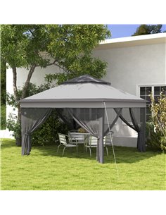 Outsunny 3 x 3(m) Pop Up Gazebo, Event Shelter, Grey 84C-463V00LG 2