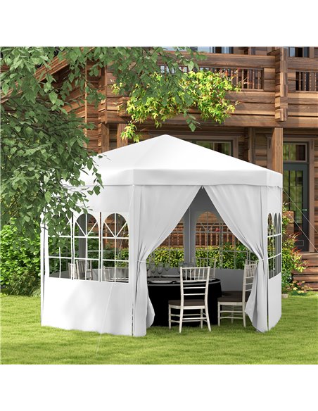 Outsunny 4 m Party Tent Wedding Gazebo, White 84C-196V01WT - pic 36391 | FastDaddyshop