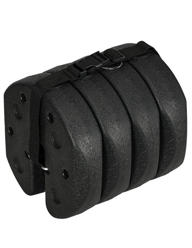 Outsunny 12KG Gazebo Weights Set of 4, Weights for Gazebo Legs with Reinforce Pins and Carry Belt, for Canopies Marquees Tents 8