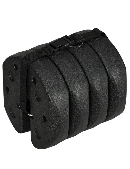 Outsunny 12KG Gazebo Weights Set of 4, Weights for Gazebo Legs with Reinforce Pins and Carry Belt, for Canopies Marquees Tents 8 - pic 36407 | FastDaddyshop