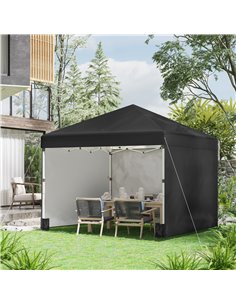 Outsunny 3 x 3 (M) Pop Up Gazebo Event Shelter, Black 84C-403V01BK 2